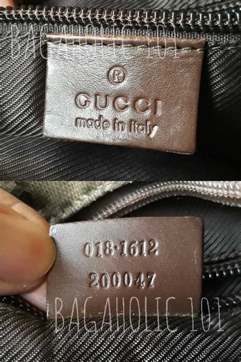 gucci bag serial number look.